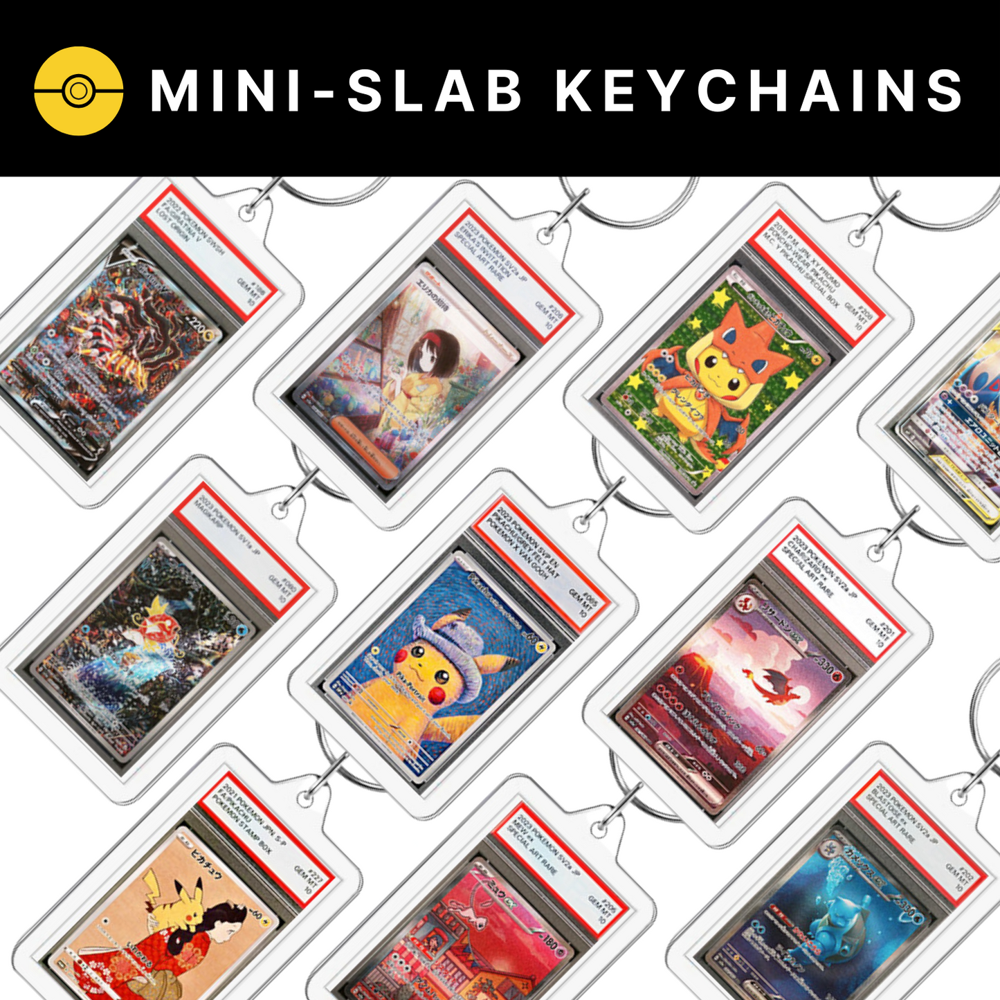 Mini-Slab Keychains (PSA Homage, Novelty)