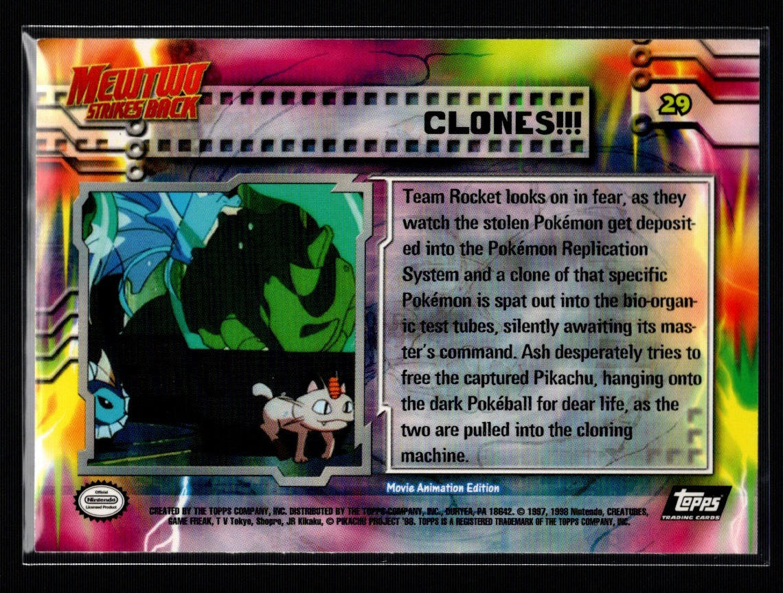 1999 Topps Pokemon Movie Edition #29/59: Clones!!! (NM/M)