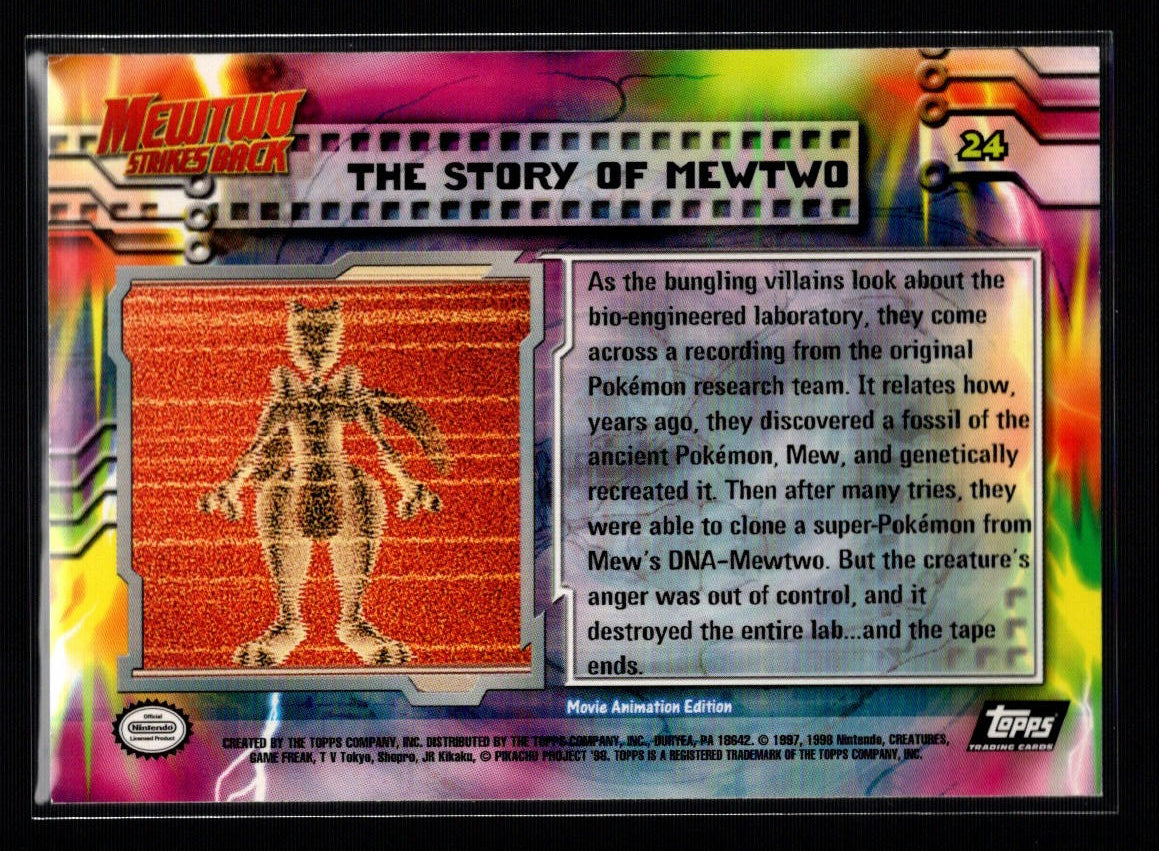1999 Topps Pokemon Movie Edition #24/59: The Story of Mewtwo (NM/M)