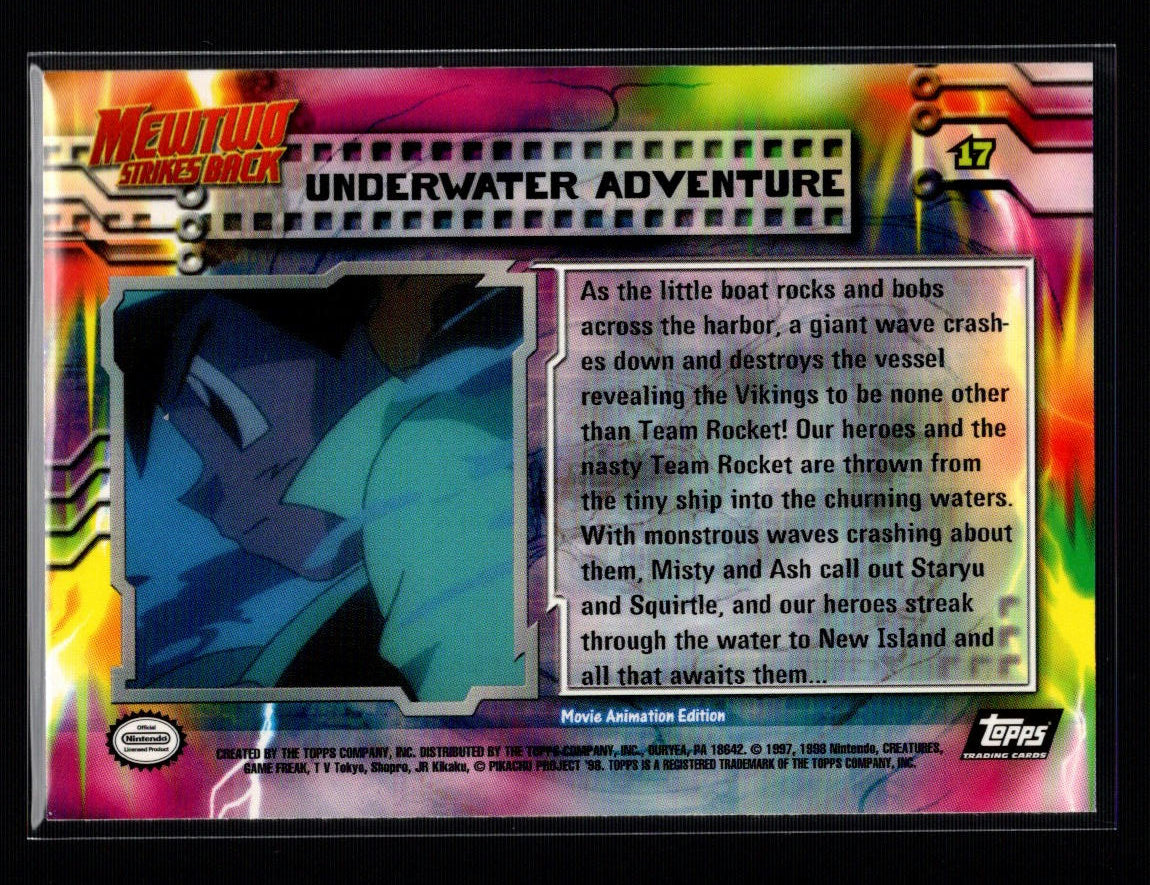 1999 Topps Pokemon Movie Edition #17/59: Underwater Adventure (NM/M)