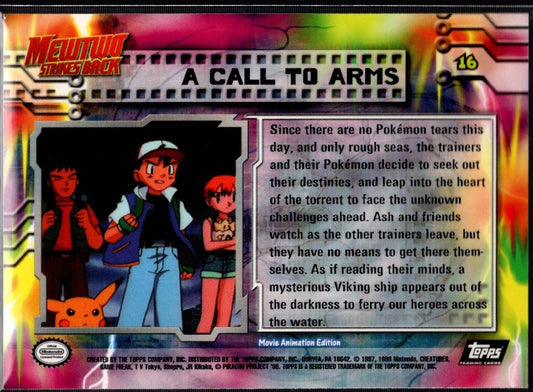 1999 Topps Pokemon Movie Edition #16/59: A Call To Arms (NM/M)