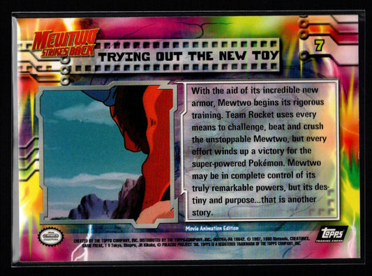 1999 Topps Pokemon Movie Edition #7/59: Trying Out The New Toy (NM/M)