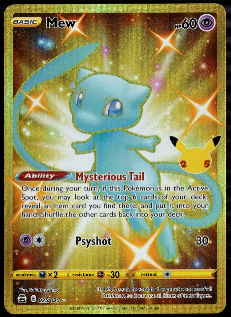 Mew #025/025 (NM, Celebrations 25th Anniversary)