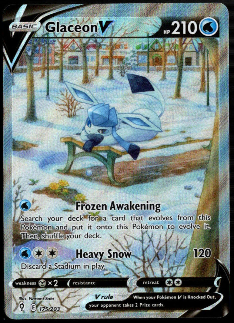 Glaceon V #175/203 (NM/M, Evolving Skies)