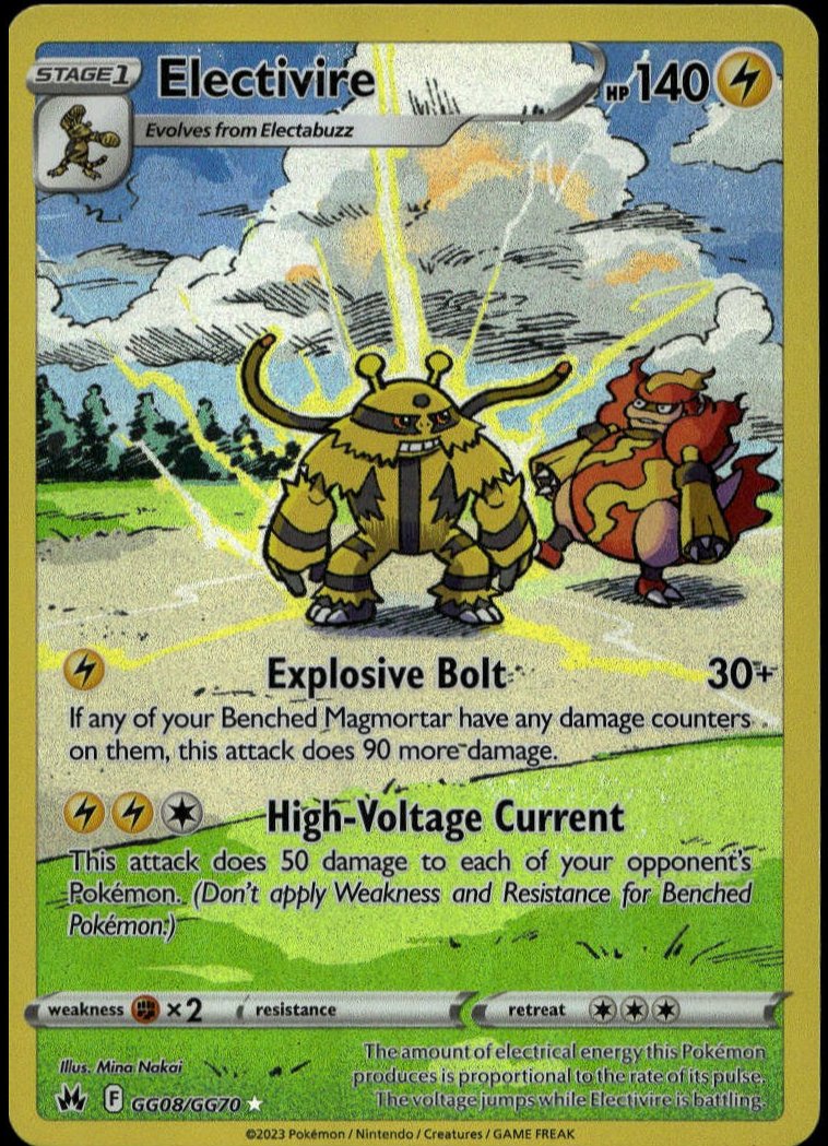 Electivire #GG08/GG70 (NM, Crown Zenith)