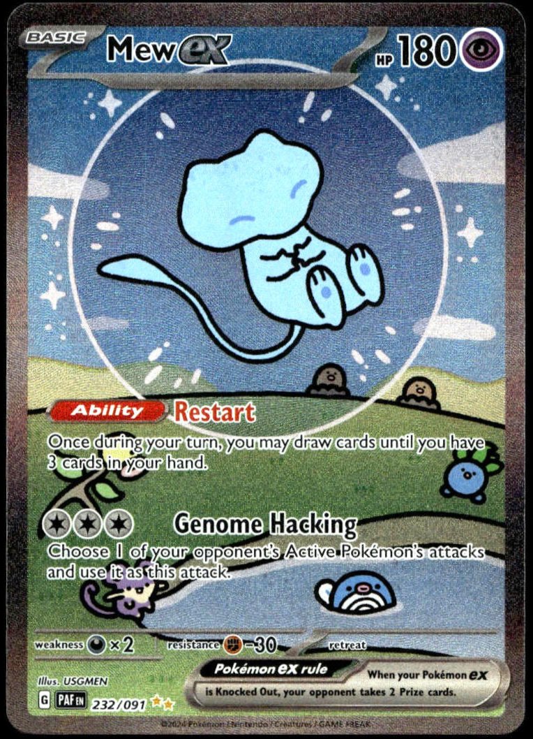 Mew ex #232/091 (NM/M, Paldean Fates)