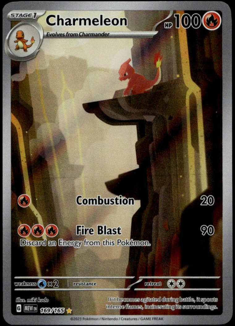 Charmeleon 169/165 (NM/M, MEW EN 151)