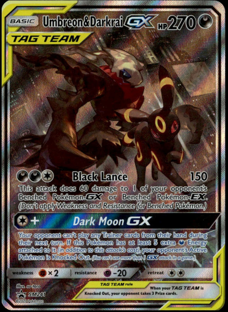 Umbreon & Darkrai GX #SM241 (NM-, Sun & Moon BSP)