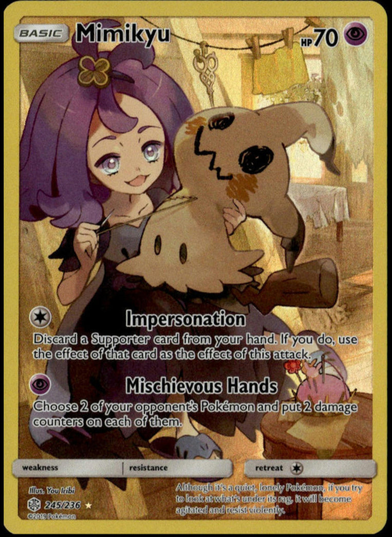 Mimikyu #245/236 (NM/M, S&M Cosmic Eclipse)