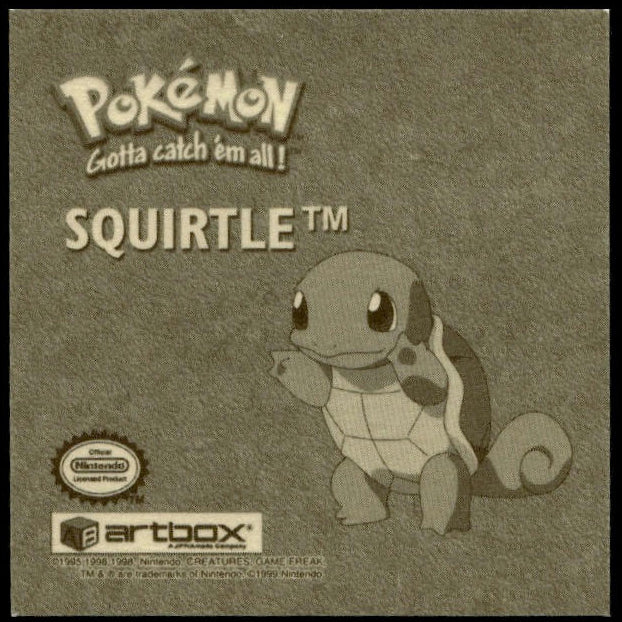 1999 POKEMON STICKERS SERIES 1 RARE GOLD STICKERS SQUIRTLE #R06