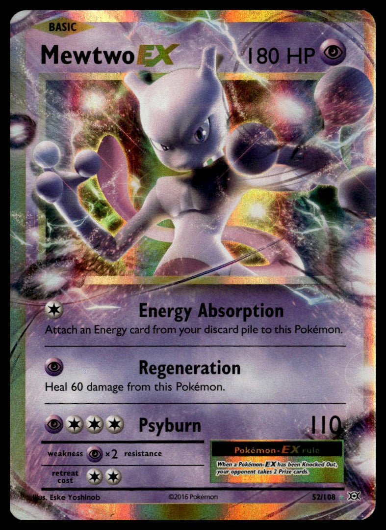 Mewtwo EX #52/108 (NM, XY Evo)
