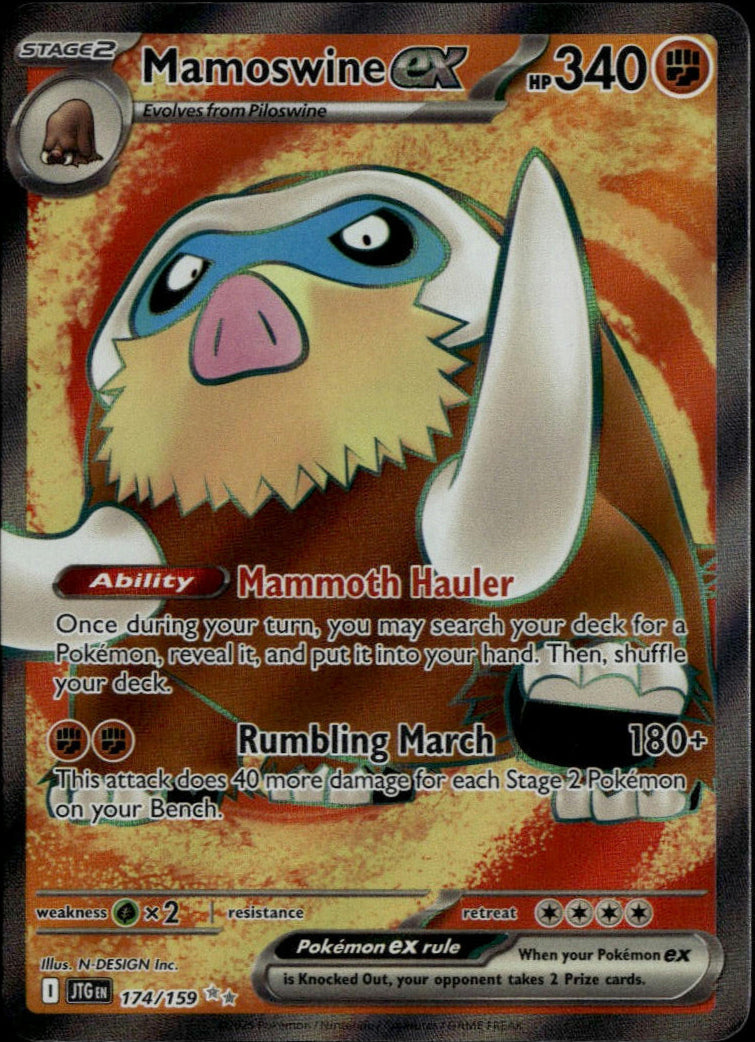Mamoswine ex #174/159 (NM/M, Journey Together)