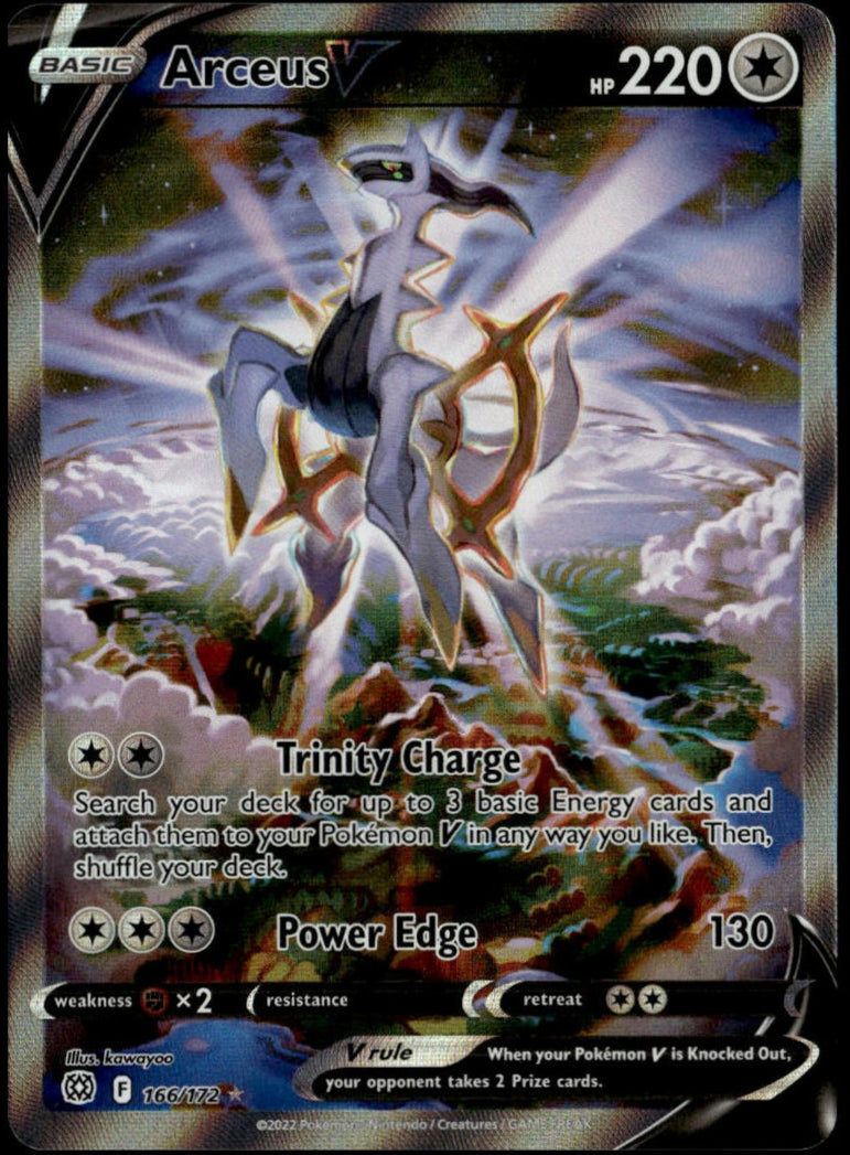Arceus V #166/172 (NM, Brilliant Stars)