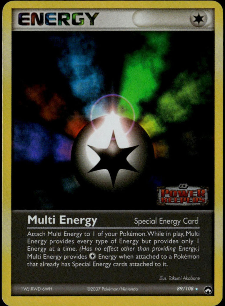 Multi Energy Reverse Holo #89/108 (NM - Stamped, Power Keepers)