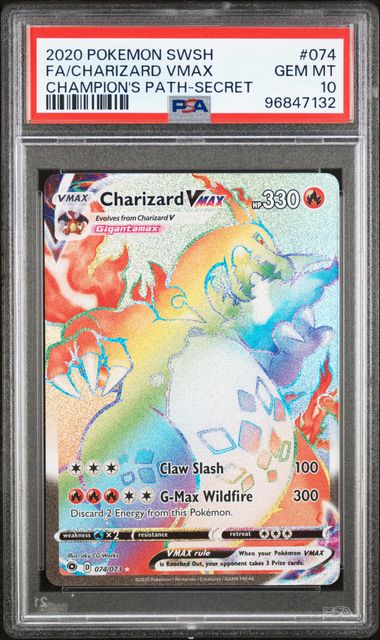 Charizard VMAX #074/073 (PSA 10, Champion's Path)