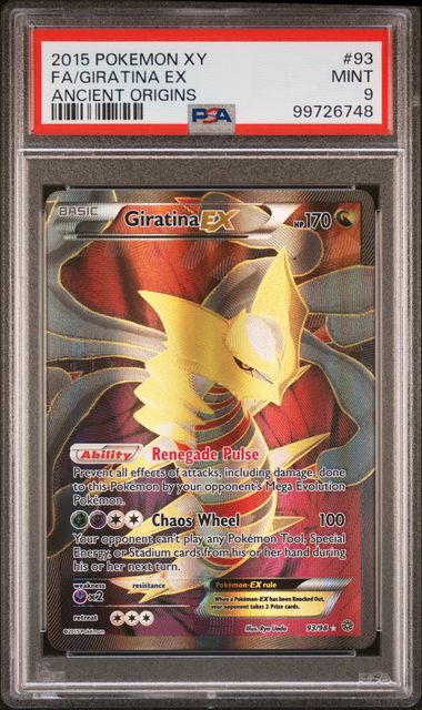 Giratina EX #93/98 (PSA 9, Ancient Origins)
