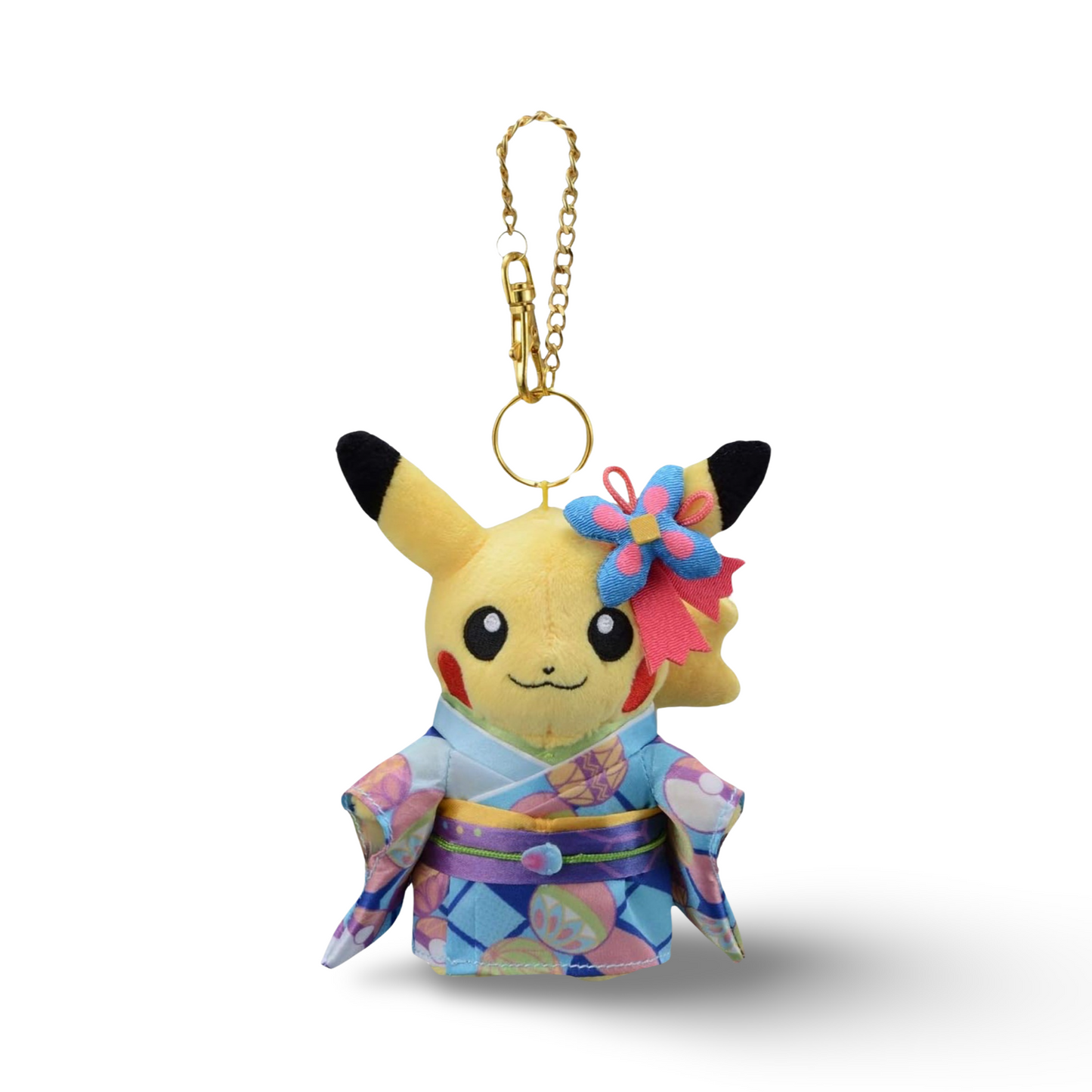 Pokemon Center Kanazawa: Original Mascot Kaga Kimono Pikachu Keychain