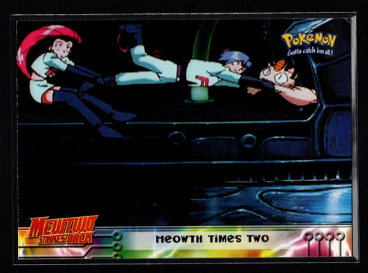 1999 Topps Pokemon Movie Edition #23/59: Meowth Times Two (Near Mint or Better)