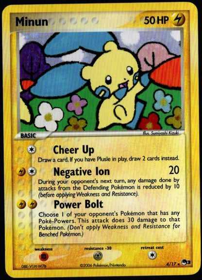 Minun #004/017 - (Lightly played, Rare, POP Series 3)