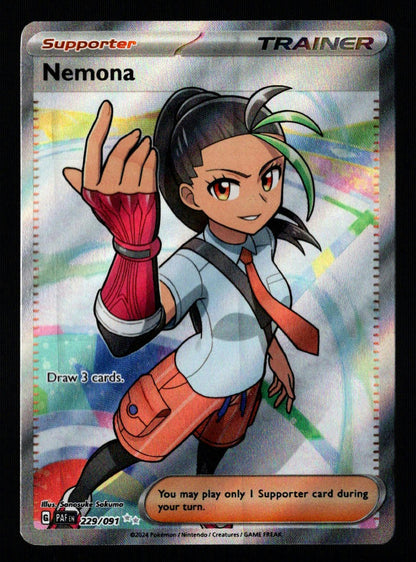 Nemona #229/091 - (Near Mint or Better, , Paldean Fates)