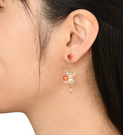 Pokemon Center Original Fleur de Coquelicot Earrings