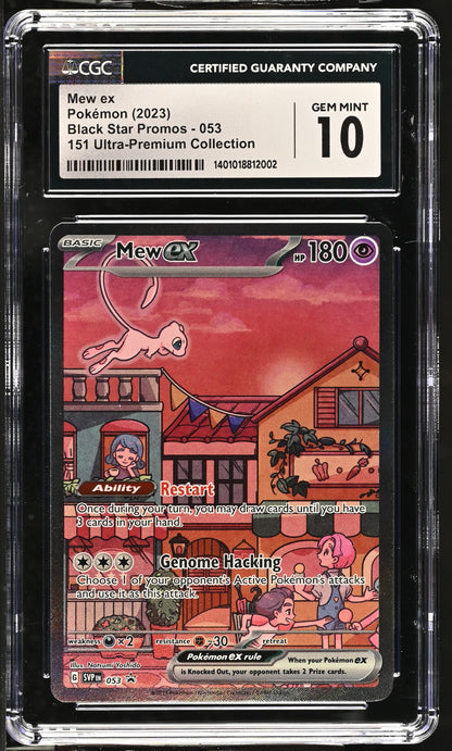 Mew ex 053 (CGC 10, 151 Ultra-Premium Collection, Black Star Promo)