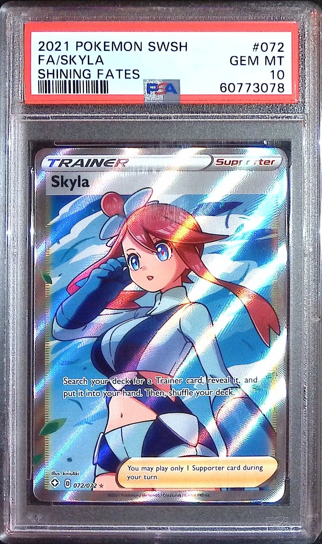 Skyla FA 072/072 (PSA 10 - 2021 SWSH- Shining Fates)