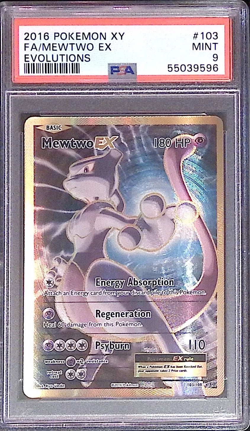 Mewtwo EX #103/108 (PSA 9, XY Evolutions)