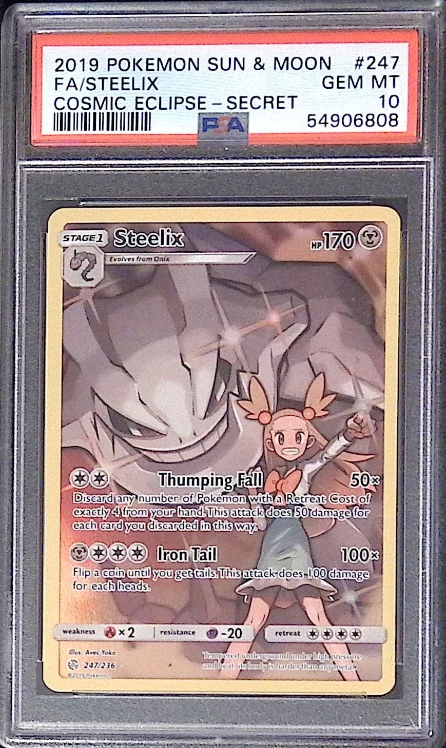 Steelix #247/236 (PSA 10, Cosmic Eclipse)