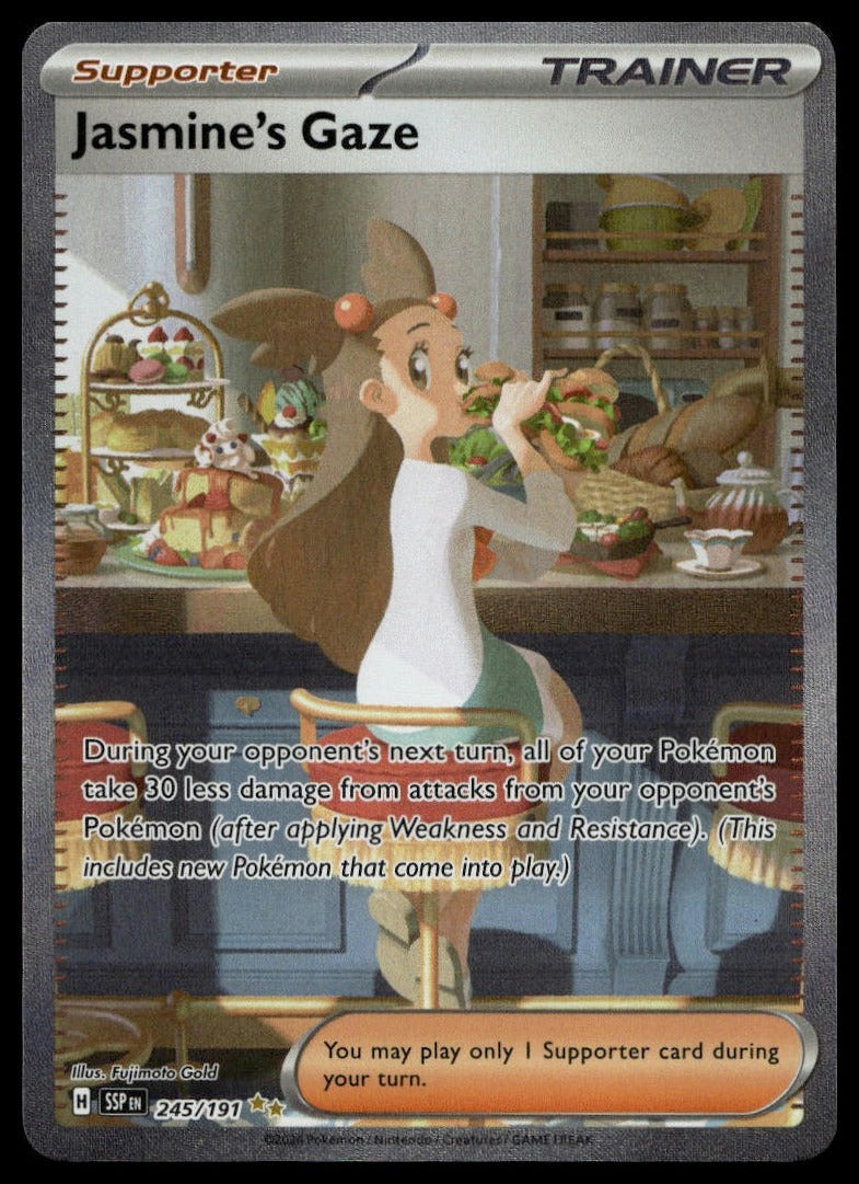 Jasmine's Gaze #245/191 (NM, Surging Sparks) (front)
