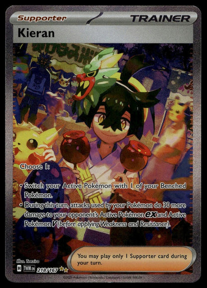 Kieran #218/167 (NM, SV06: Twilight Masquerade) (front)