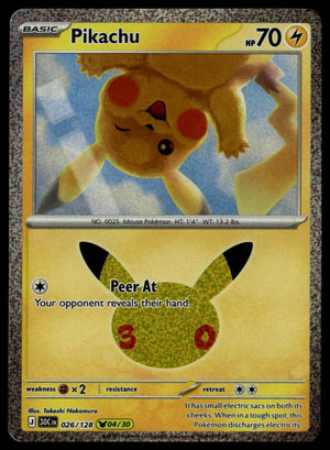 Pikachu #026/128 (NM, ME: 30th Celebration)