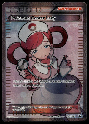 Pokemon Center Lady (105 Full Art) #105/106 (LP, XY - Flashfire)