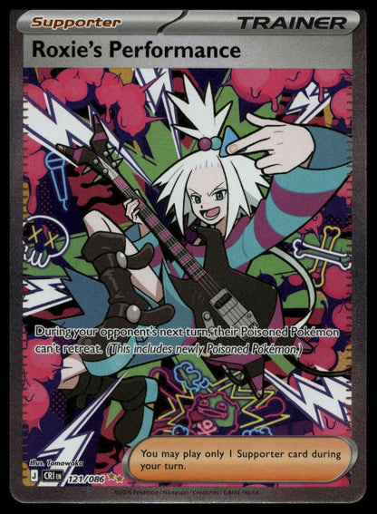 Roxie's Performance #121/086 (NM, ME04: Chaos Rising) (front)