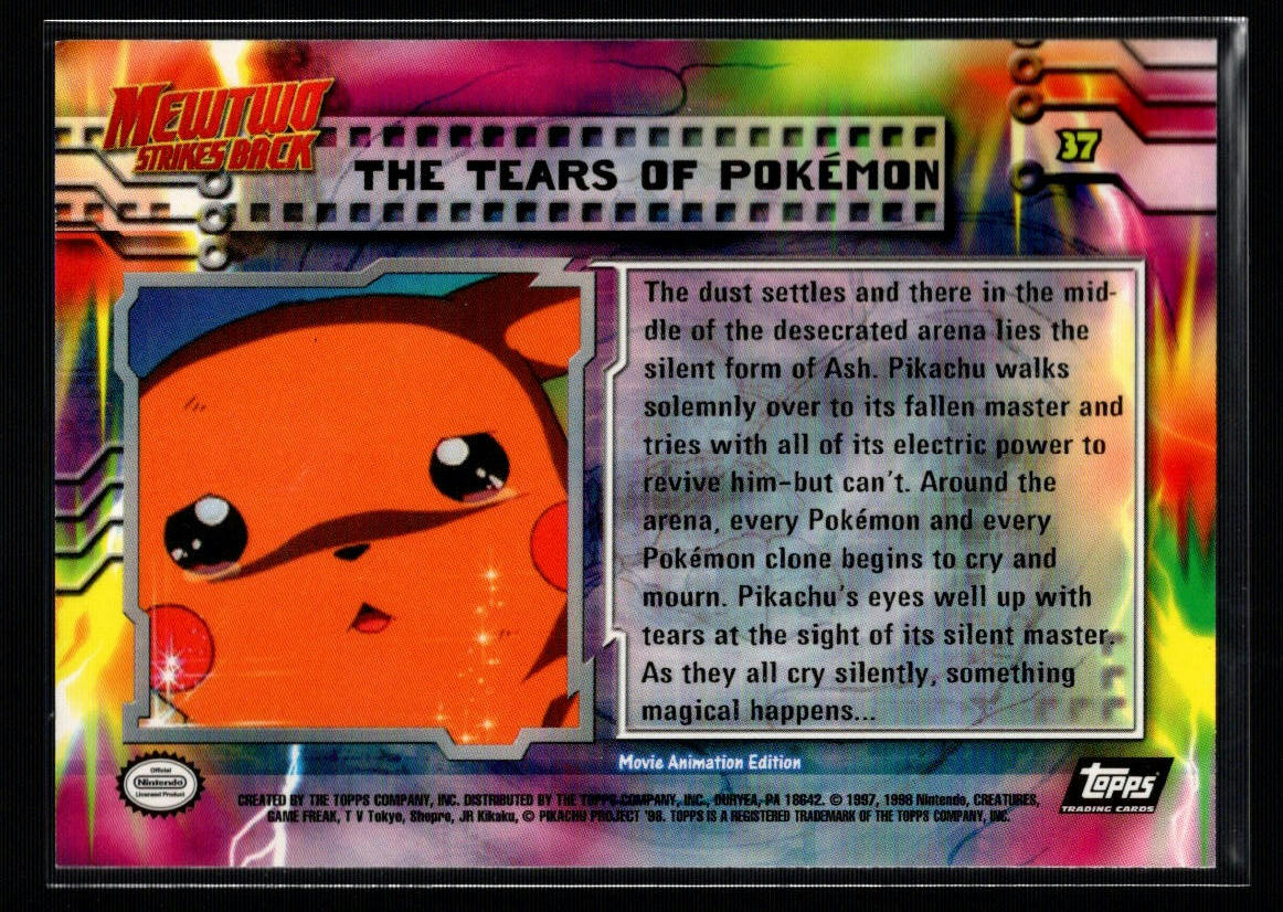 1999 Topps Pokemon Movie Edition #37/59: The Tears of Pokemon (NM/M)