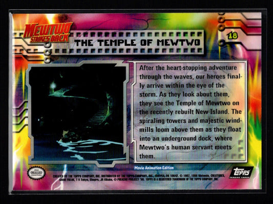 1999 Topps Pokemon Movie Edition #18/59: The Temple of Mewtwo (NM/M)