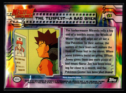 1999 Topps Pokemon Movie Edition #15/59: The Tempest - A Bad Omen (NM/M)