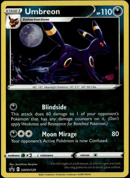 Umbreon Holo #SWSH129 (NM, SWSH BSP)