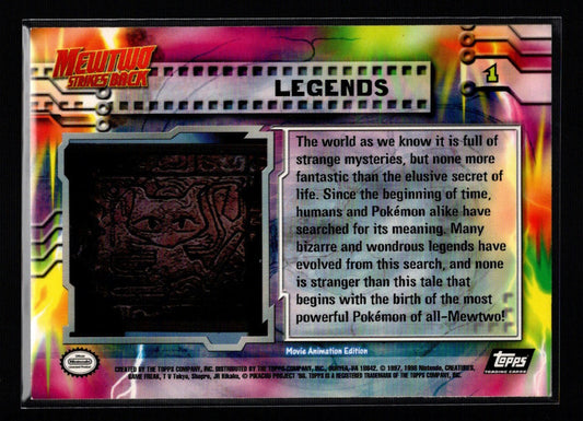1999 Topps Pokemon Movie Edition #1/59: Legends (NM/M)