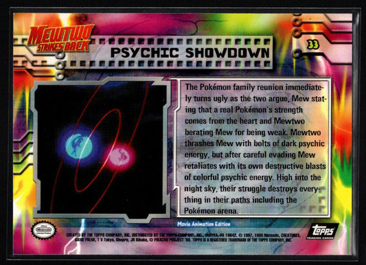 1999 Topps Pokemon Movie Edition #33/59: Psychic Showdown (NM/M)