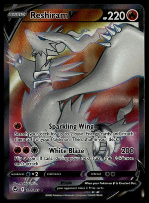 Reshiram V #172/195 (NM, Silver Tempest)