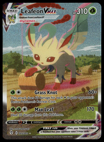 Leafeon VMAX #205/203 (NM, Evolving Skies)