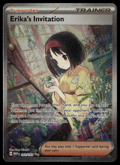 Erika's Invitation #203/165 (NM, Pokemon 151)