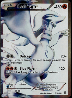 Reshiram #113/114 (LP, Black & White)