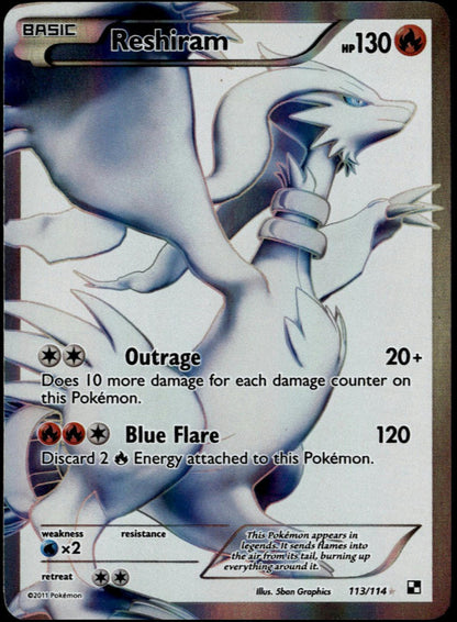 Reshiram #113/114 (LP, Black & White)