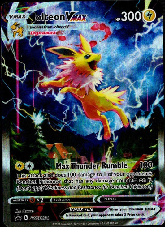 Jolteon VMAX #SWSH184 (NM/M, SWSH Black Star Promo)