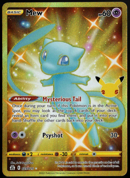 Mew #025/025 (NM, Celebrations 25th Anniversary)