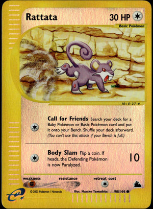 Rattata Reverse Holo #90/144 (NM, Skyridge)