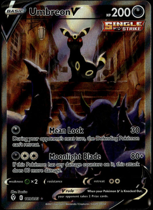 Umbreon V #189/203 (NM/M, Evolving Skies)