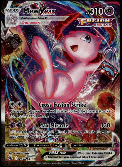 Mew VMAX #269/264 (NM, Fusion Strike)